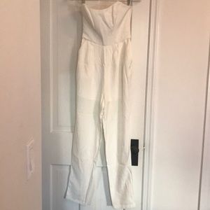 Keepsake white jumpsuit, xs
